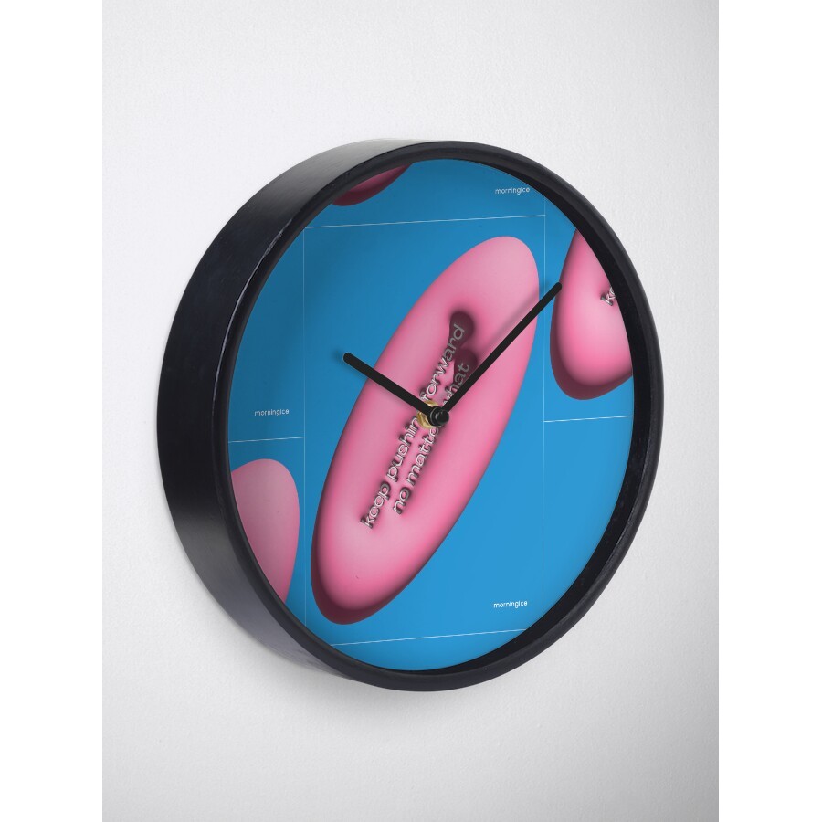 Deco Clock - คําคมสร้างแรงบันดาลใจ 3d typography นาฬิกาดิจิตอลอาร์ต