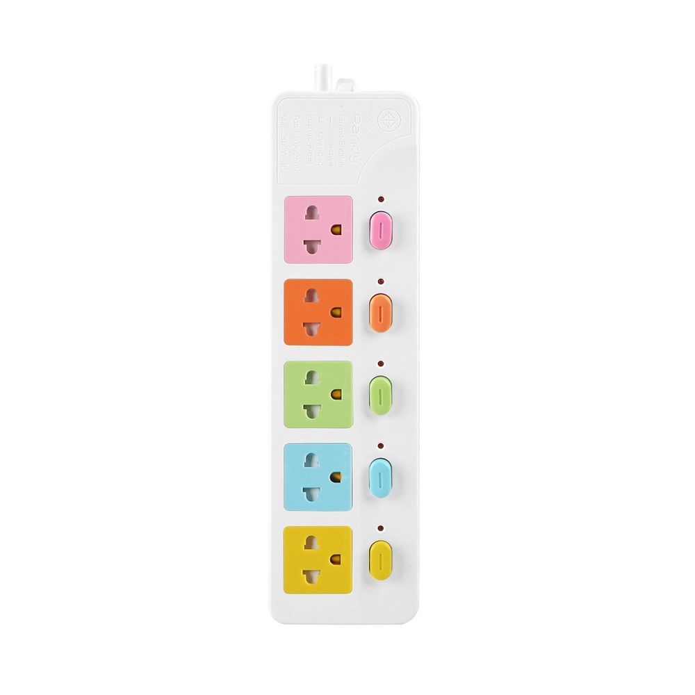 [สินค้าส่งด่วน] RANDY ปลั๊กไฟ 5ช่อง 5สวิทช์ 889(3M) RANDY PLUG 5SOCKET 5SWITCH 889(3M)