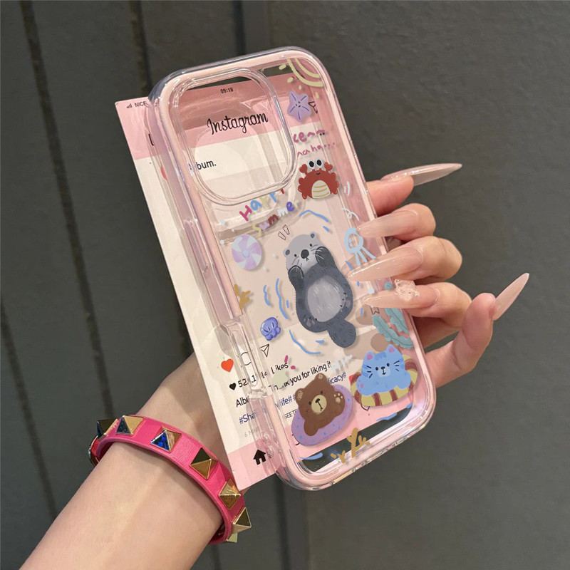 สัตว์น่ารักปูสําหรับกรณีVivo Y05 V70 Fe V50 V60 Lite Y21D Y19S Pro Y400 Y29 5G Y03 T1 Y17 Y21T Y27S 