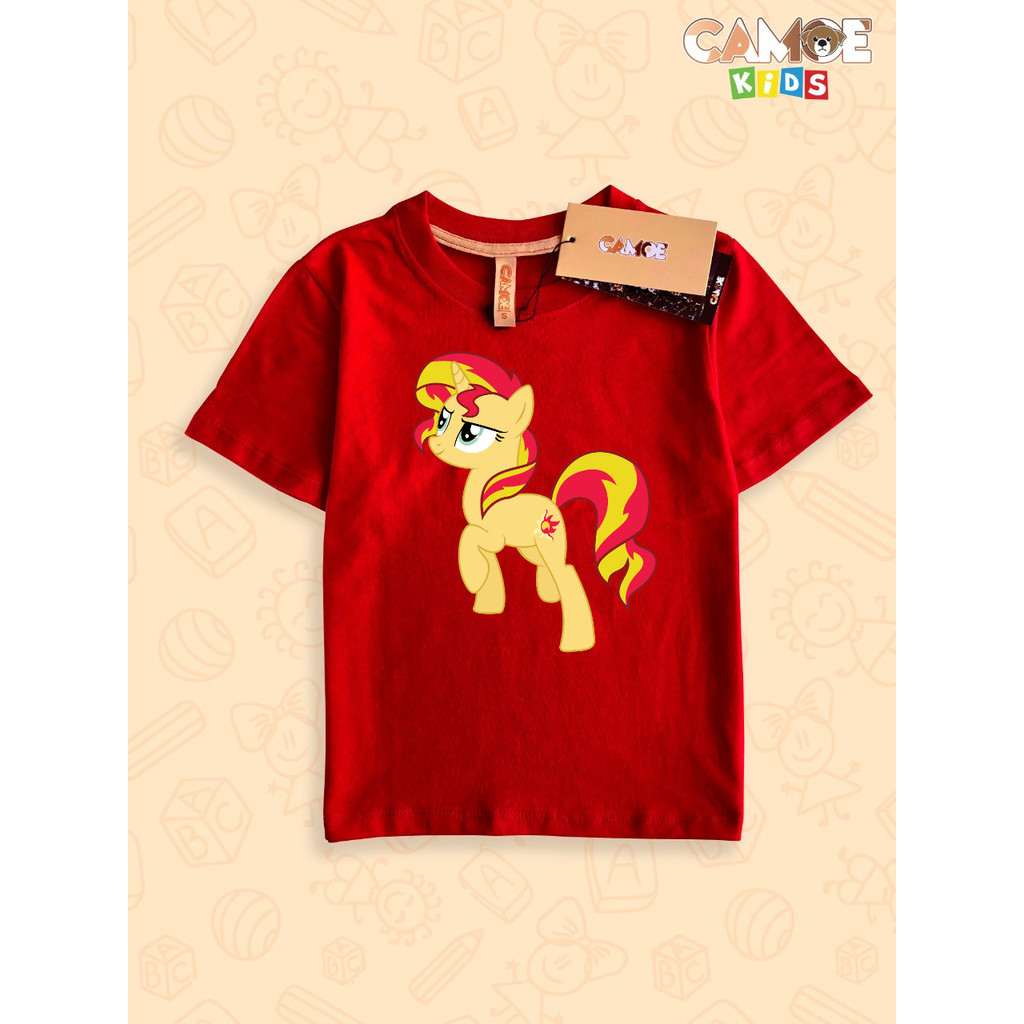 KIDS My Little Pony Character Sunset Shimmer Fire Horse ตรุษจีน 2026 เสื้อยืดตรุษจีน