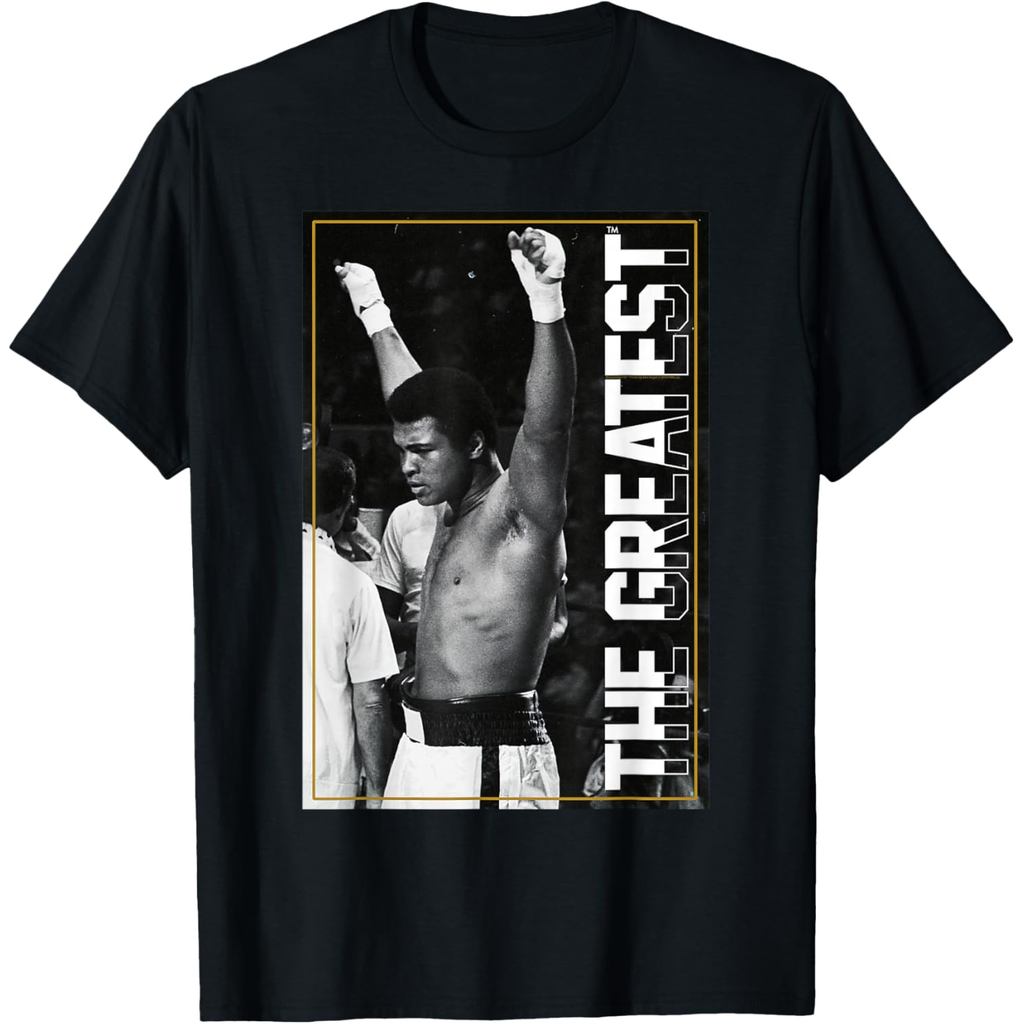 เสื้อยืดผ้าฝ้ายผู้ชาย Muhammad Ali - The Greatest T-Shirt
