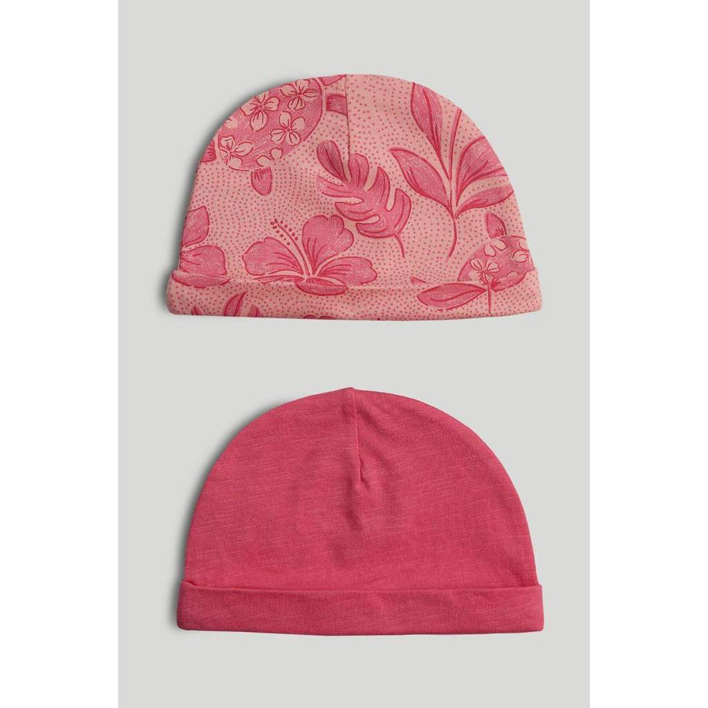 Mothercare Baby Girl Ocean Flower 2 Pack Hat