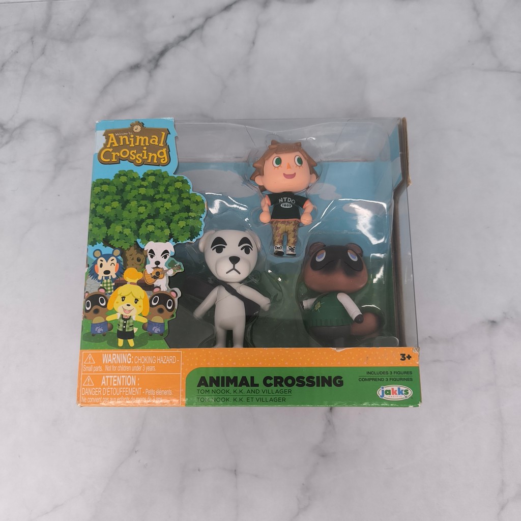 Jakks Animal Crossing ฟิกเกอร์ Tom Nook KK และ Villager