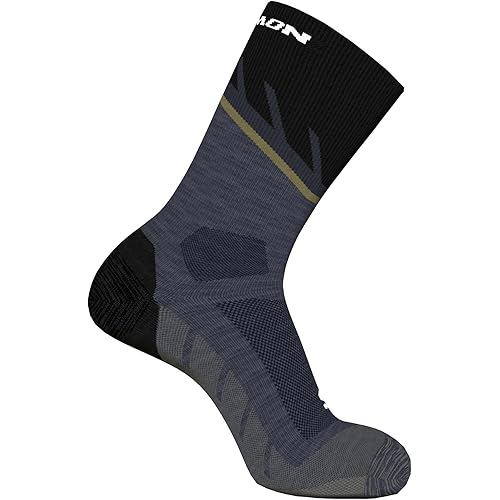 [Direct from JP] Salomon SPEEDCROSS CREW Socks, India Ink/BLACK/DRIED HERB