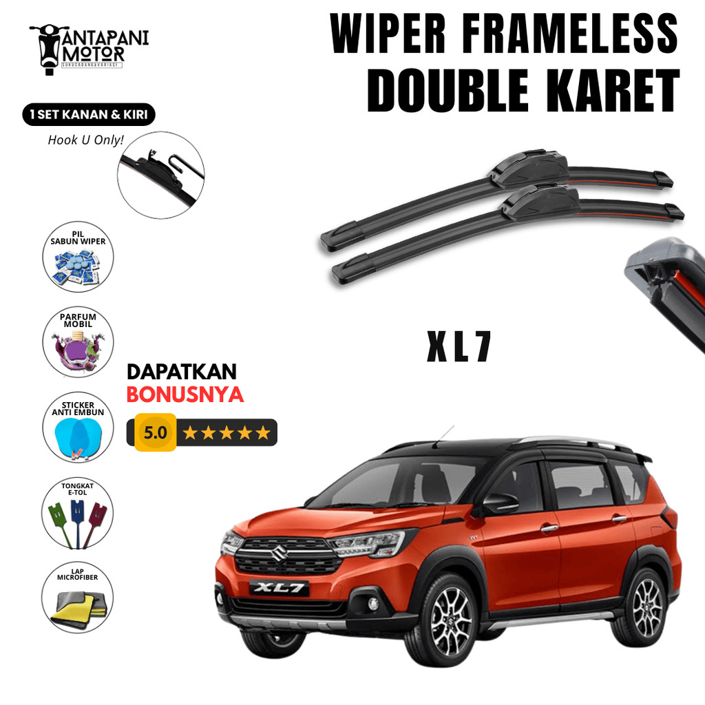 ที่ปัดน้ําฝนกระจกคู่ Suzuki XL7 ฟรี 5 โบนัส