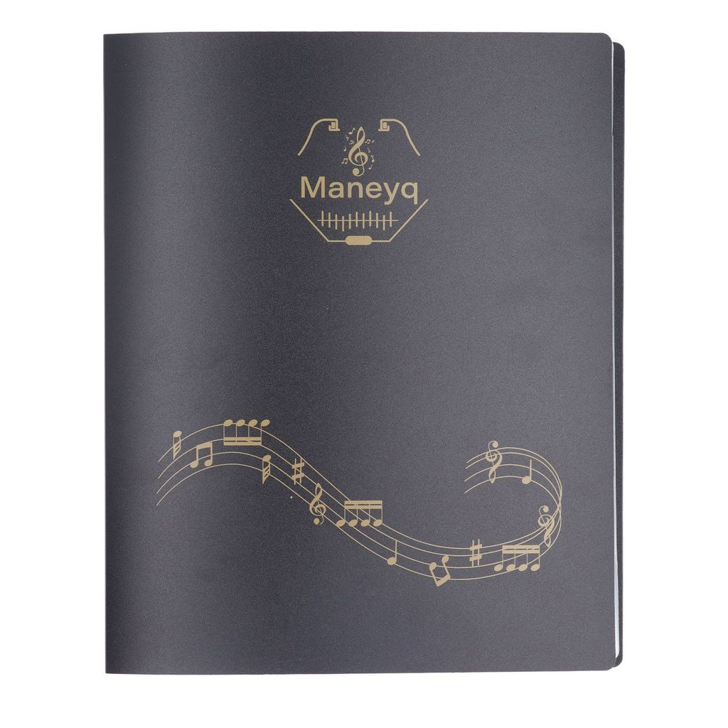 Spcrth Sheet Music Folder PP 60 หน้าความจุ Writable File Paper Storage Holder