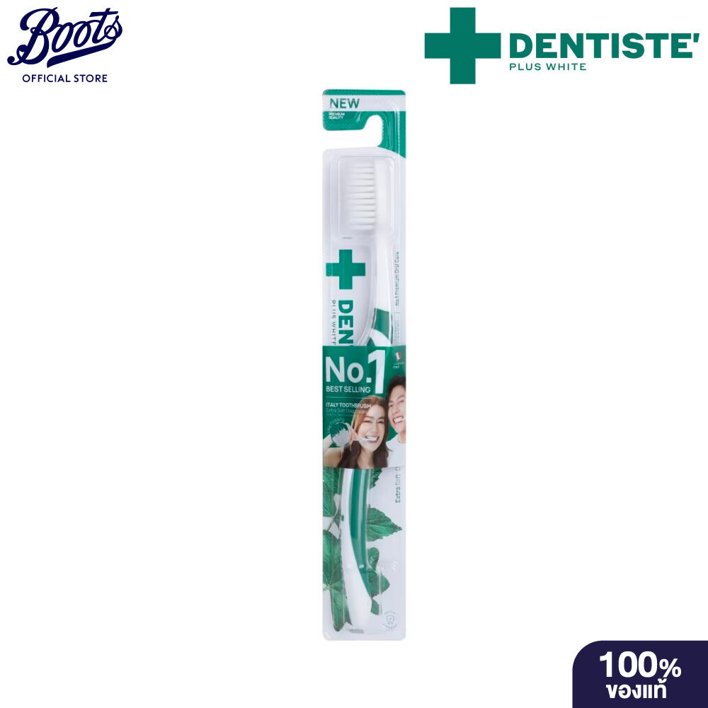 Dentiste' Italy Tooth Brush Big-Blis 1'S (Mix Color) เดนทิสเต้ แปรงสีฟันอิตาลี หัวแปรงขนาดใหญ่ 1 ชิ้น (คละสี) ขนแปรงนุ่ม