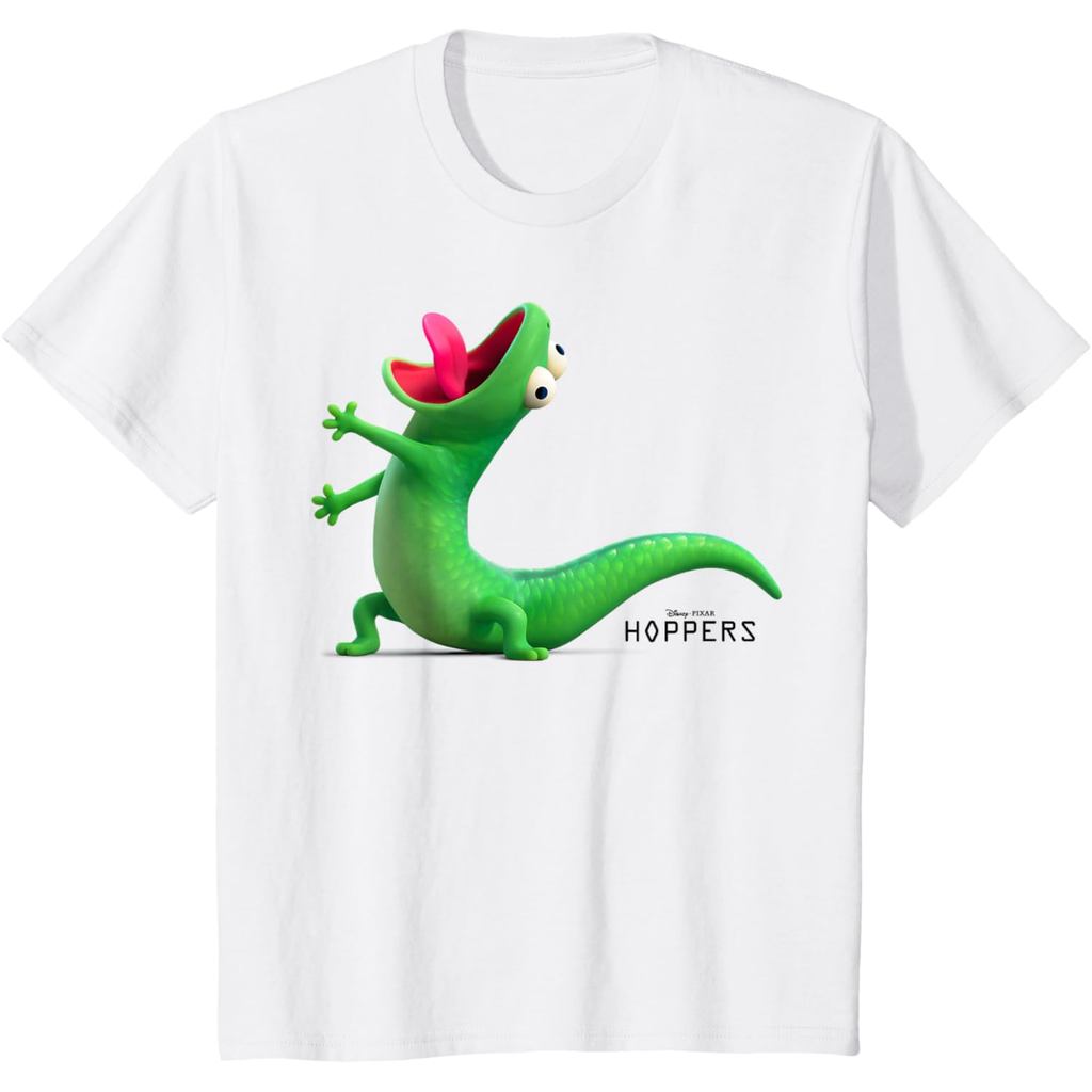 เสื้อยืด Disney Pixar Hoppers Tom Lizard Yling Funny Pose Cotton Combed