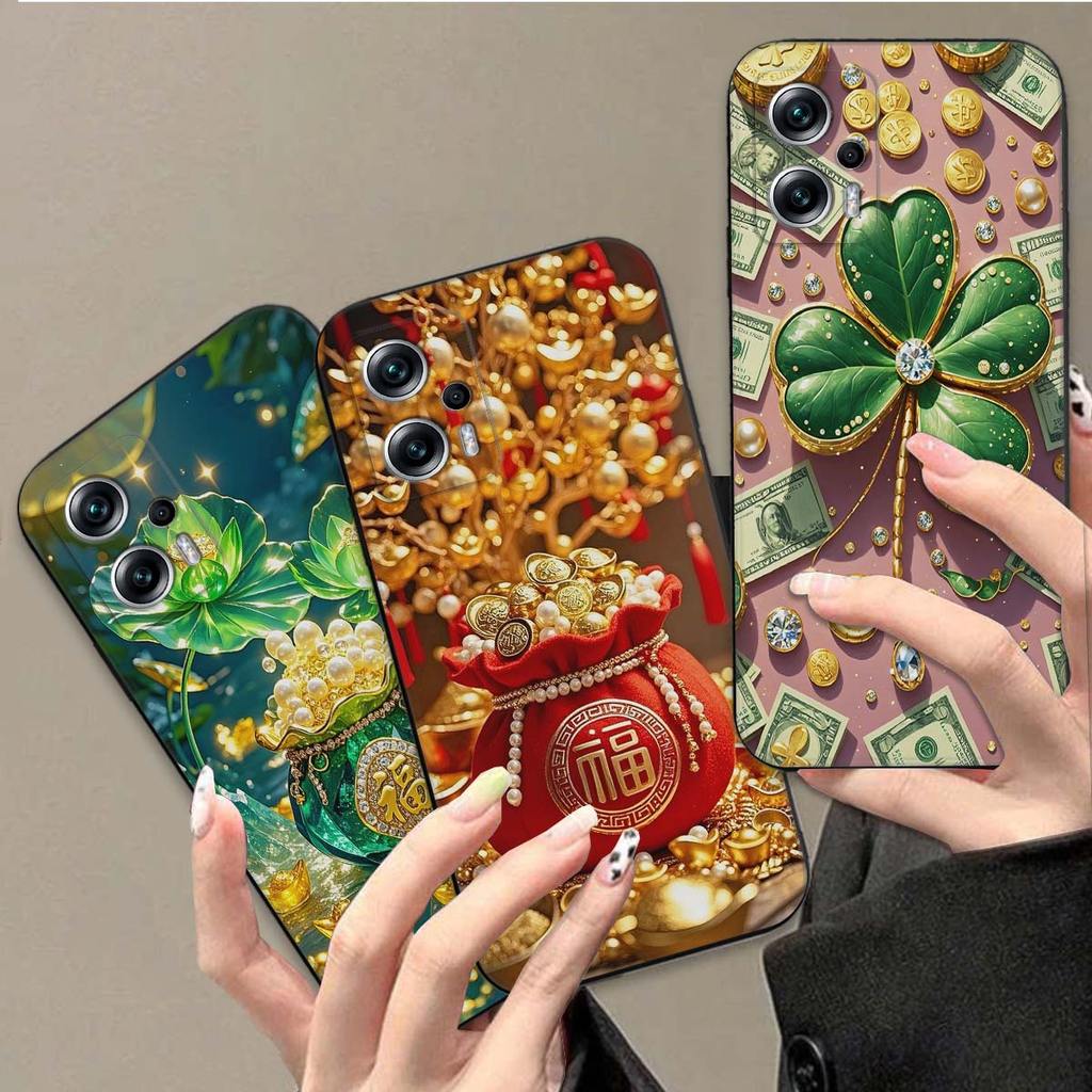 เคส Xiaomi Poco X4 GT / X4 Pro พร้อมกระเป๋าโชคลาภและโชคสําหรับ Tet 2026