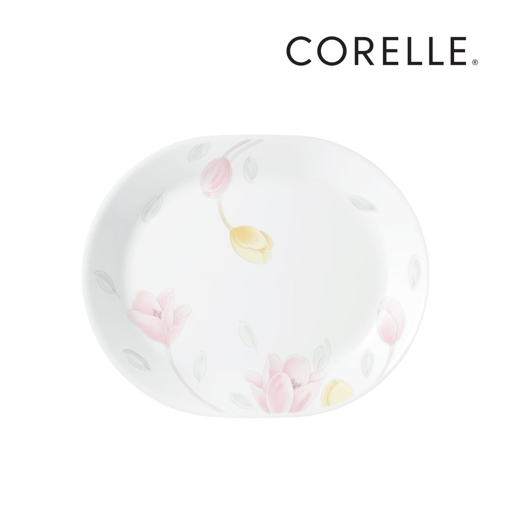 [Made in USA] จานวงรี Corelle 31cm Elegant City 611-EC-LP
