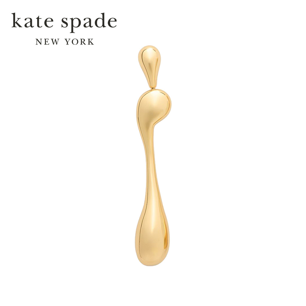 Kate Spade حلق طولي Molten — ذهبي — صورة 2
