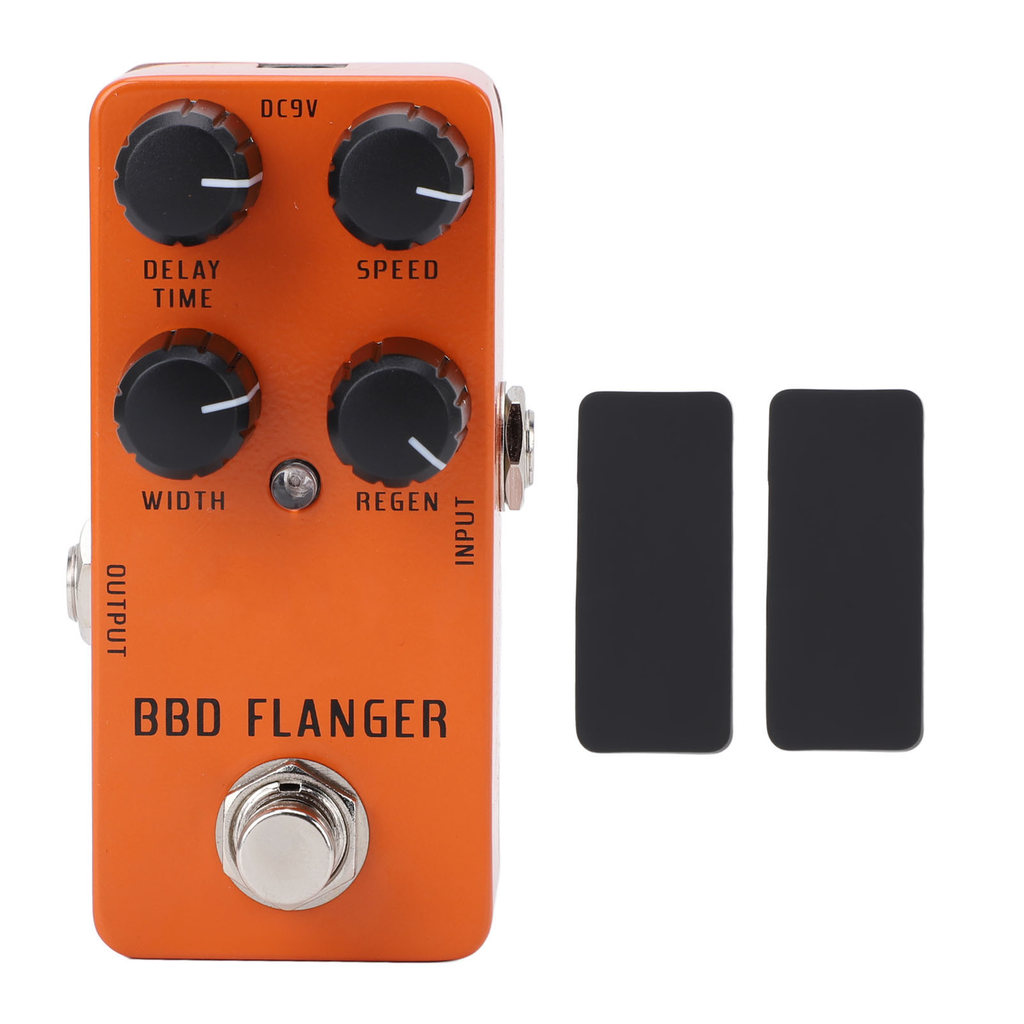 Analog Flanger Pedal มินิแบบพกพาสําหรับกีตาร์ไฟฟ้าเบสพร้อม True Bypass DC9V