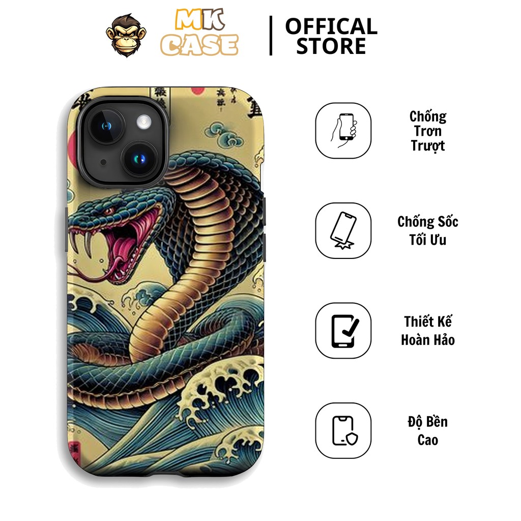 ที่ไม่ซ้ํากันและส่วนบุคคลกันกระแทก Snake Tiger iPhone CASE MK CASE iPhone Pro Max