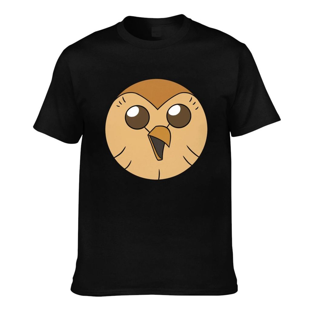 แฟชั่นพิมพ์ช่อง Owl House Hooy Casual Tshirt สําหรับผู้ชาย