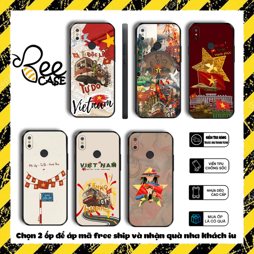Redmi 6, Redmi 7 Redmi note 6 pro Redmi 6x, Mi A2 lite case เวียดนามรักน้ําอิสระ