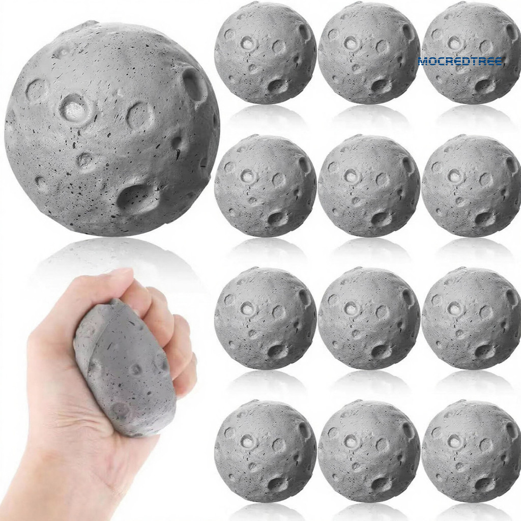 Mocredtree โฟม Moon Stress Ball ความวิตกกังวลบรรเทา Moon Squeeze Ball Fidget ของเล่นแบบพกพาจําลอง Mo