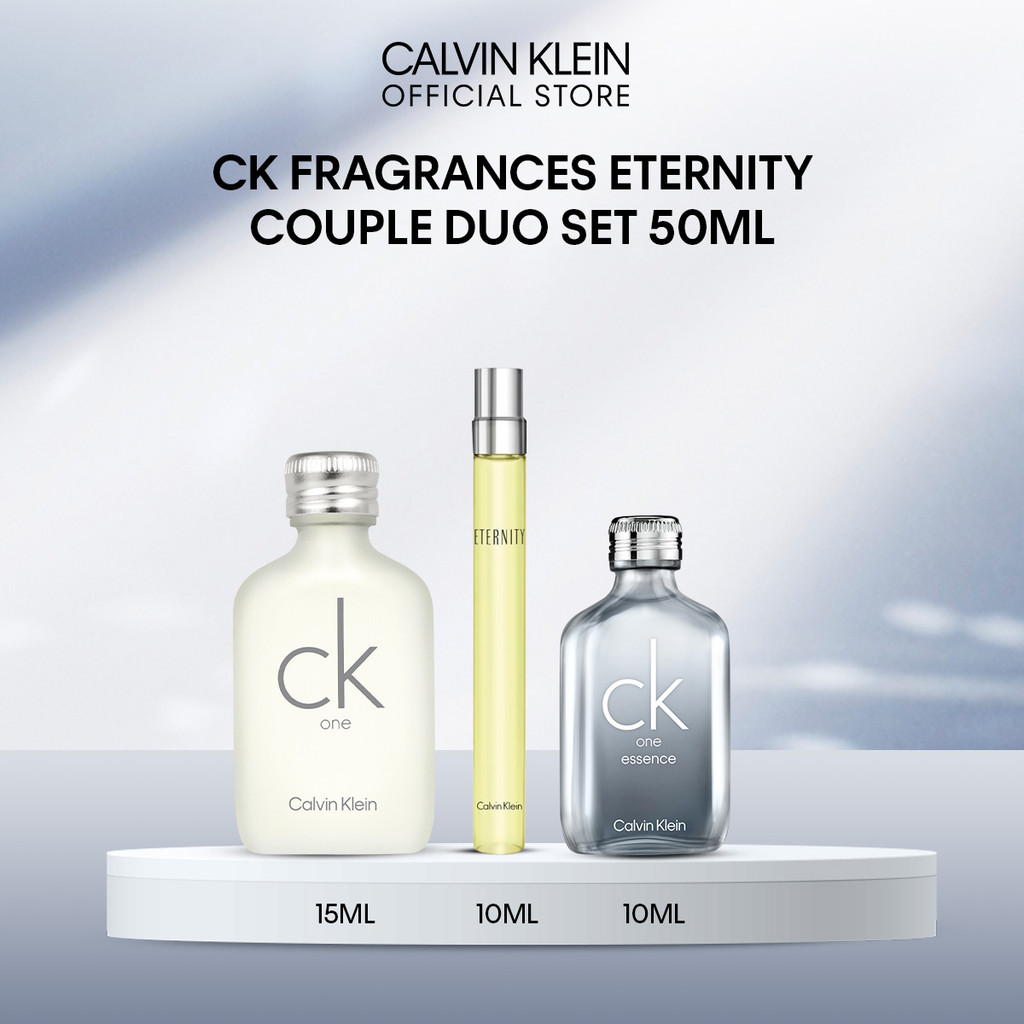 Calvin Klein Fragrances Travel Collection - Ck One EDT 15ml, Eternity EDT 10ml, CK One Essence 10ml
