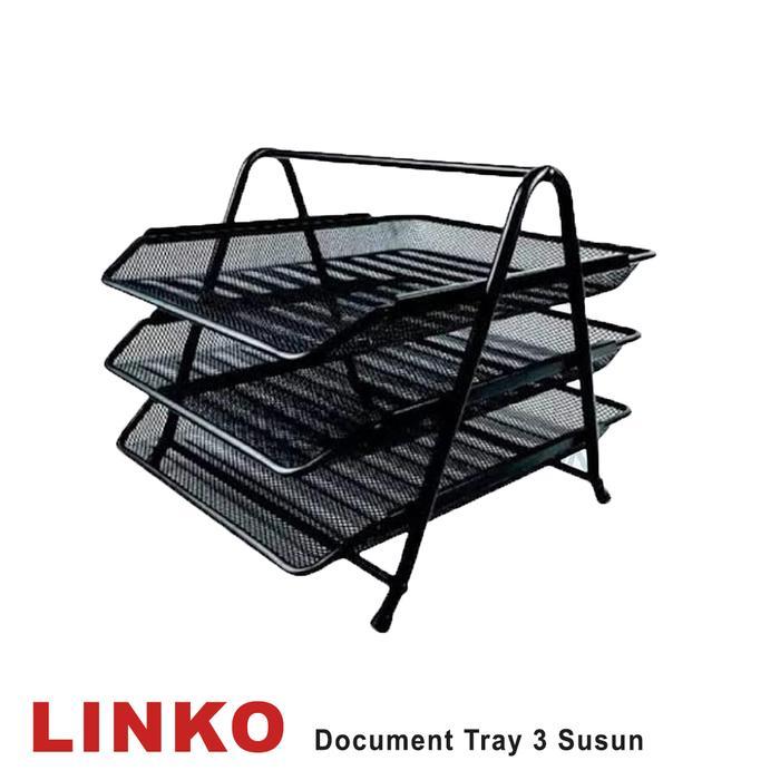 3-TIER DOCUMENT TRAY (LINKO) / กระดาษ 3-TIER DOCUMENT RACK AVAILABLE GOSEND!