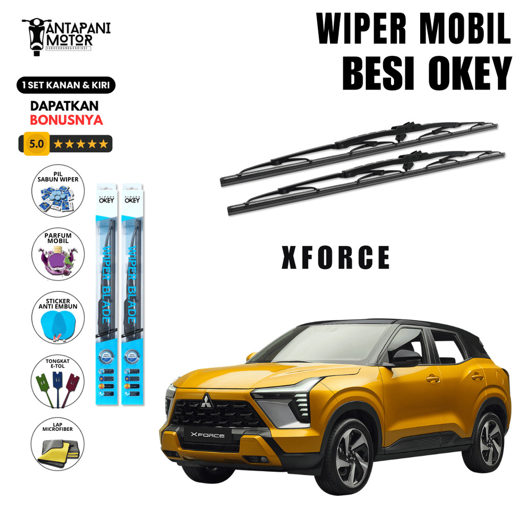 Mitsubishi XForce Conventional ที่ปัดน้ําฝนกระจกรถยนต์ฟรี 5 โบนัส