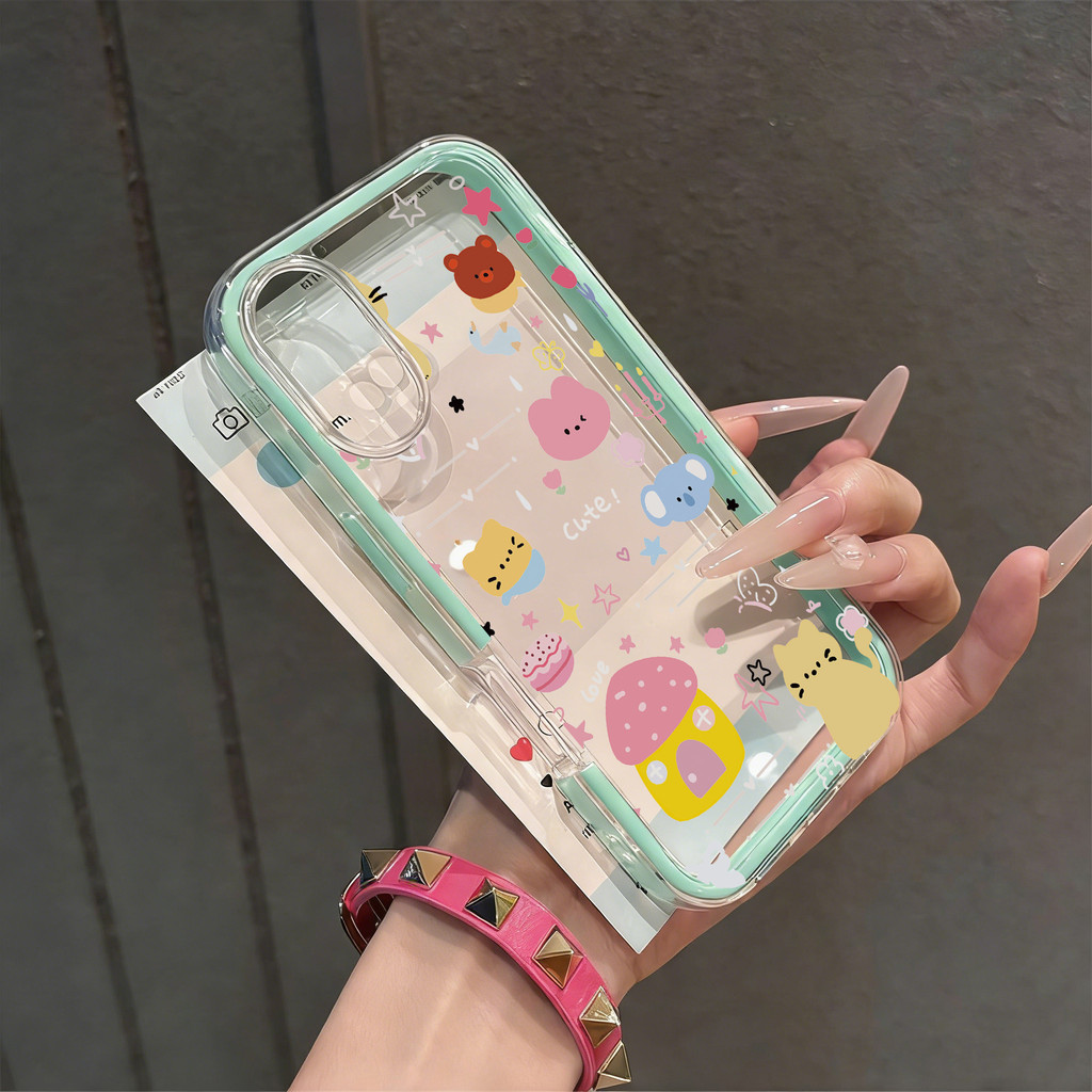 พรีเมี่ยมน่ารักกรณีOppo Reno 15F A6X A6 Pro 14F A3X 11F 5G 8T A98 5G 8 Pro 5G A38 A18 A3 Pro A16 A9 