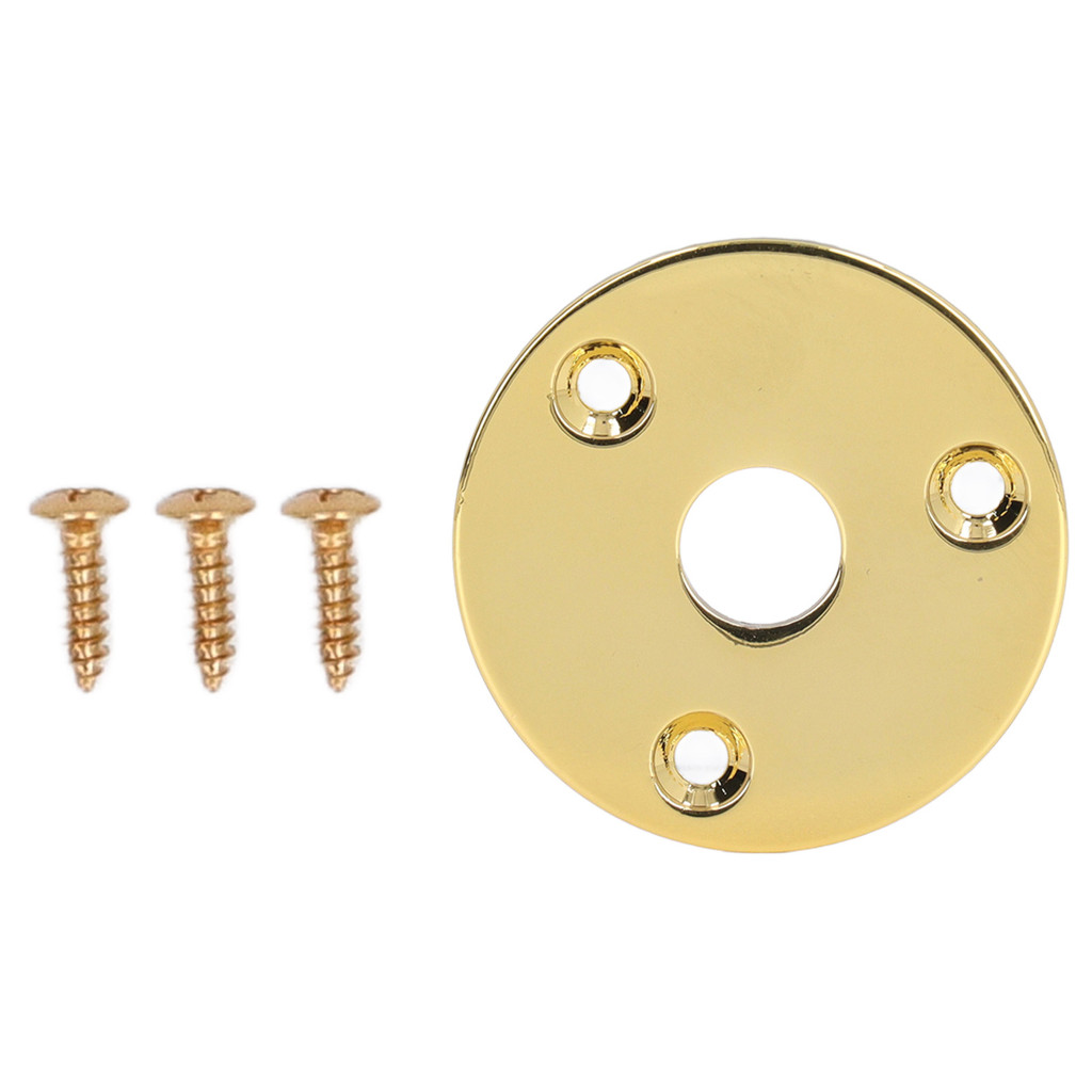 Torachel1-PH Guitar Jack Socket Plate Round Metal Input Outp