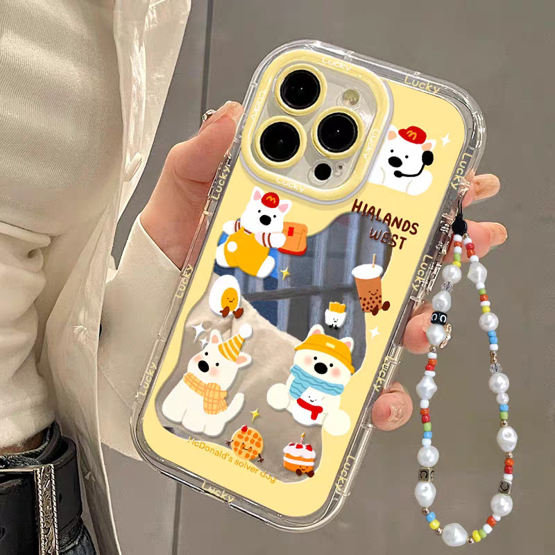 Puppy Mirror Cake Case Iphone Ip 11 13 Pro Max X 7 8 Plus 12 15 14 16 Xs Xr Jmpf1 ล่าสุดกันกระแทกน่า