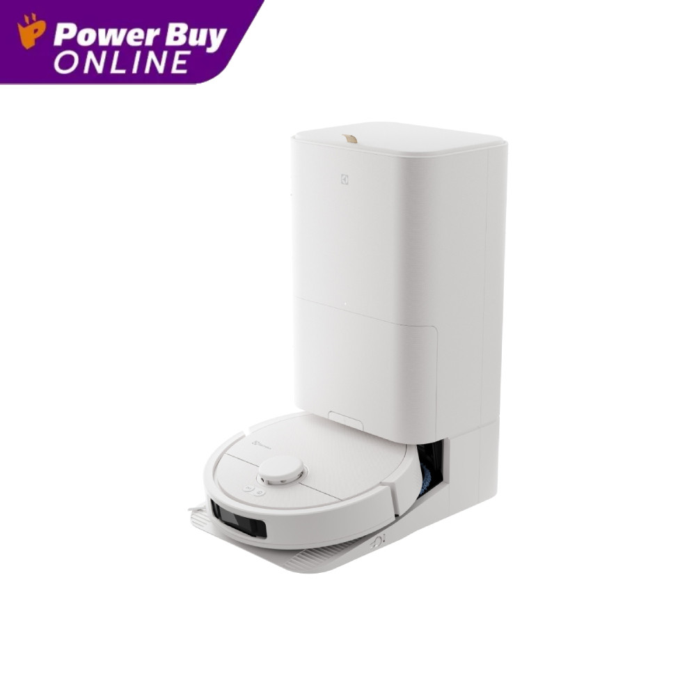 Electrolux EFR81223 หุ่นยนต์ดูดฝุ่นและถูพื้น สีขาว เชลไวท์ LiDAR ระบบทำความสะอาดอัตโนมัติ