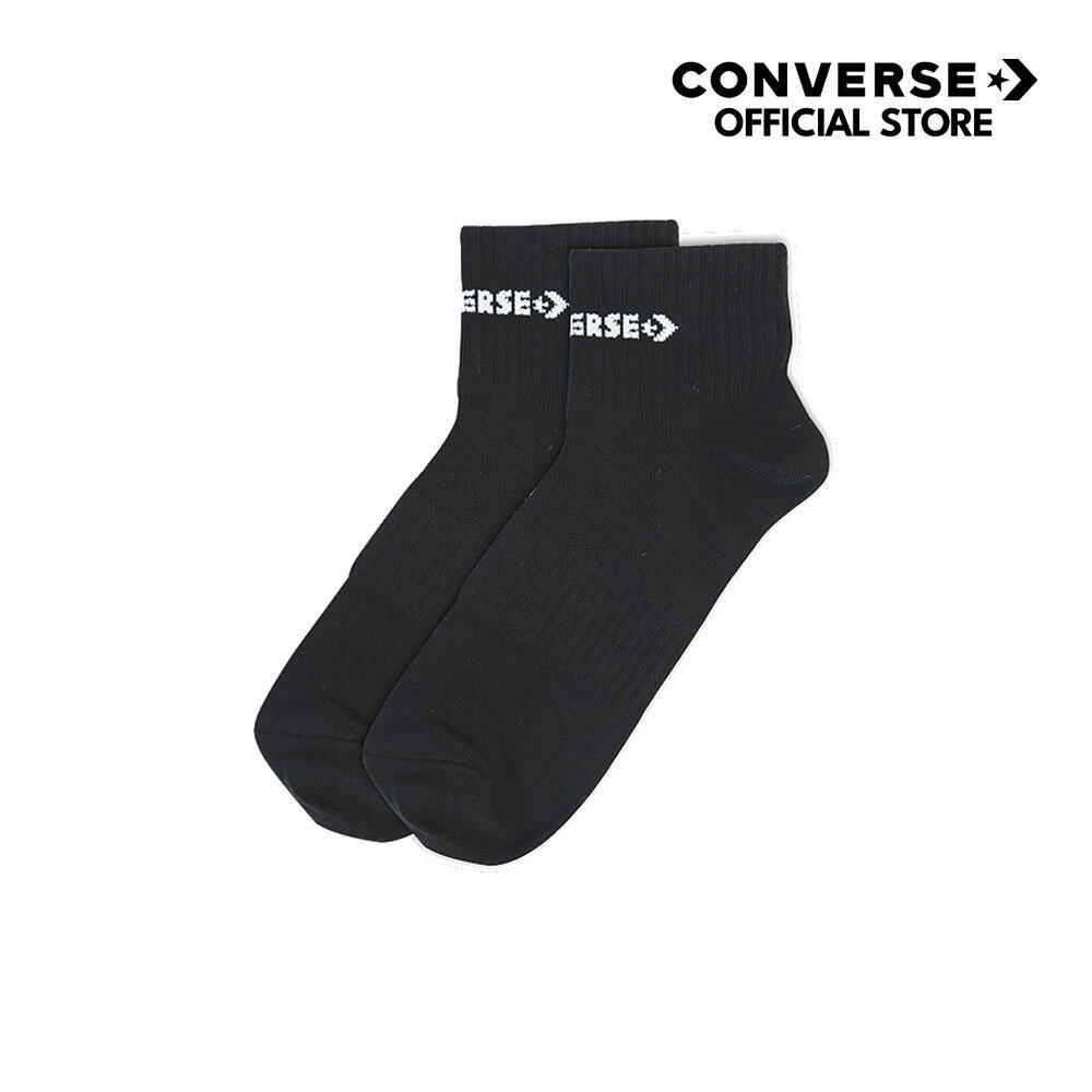 CONVERSE ถุงเท้า MIDDLE SOCKS BLACK 1120786AU_CABKXX