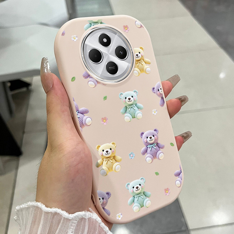 เคสสำหรับ Xiaomi Redmi 14C 4G 14C 5G A4 5G 14R 5G POCO C75 5G POCO M7 5G เคสโทรศัพท์หมีแมวขนมหวานกัน