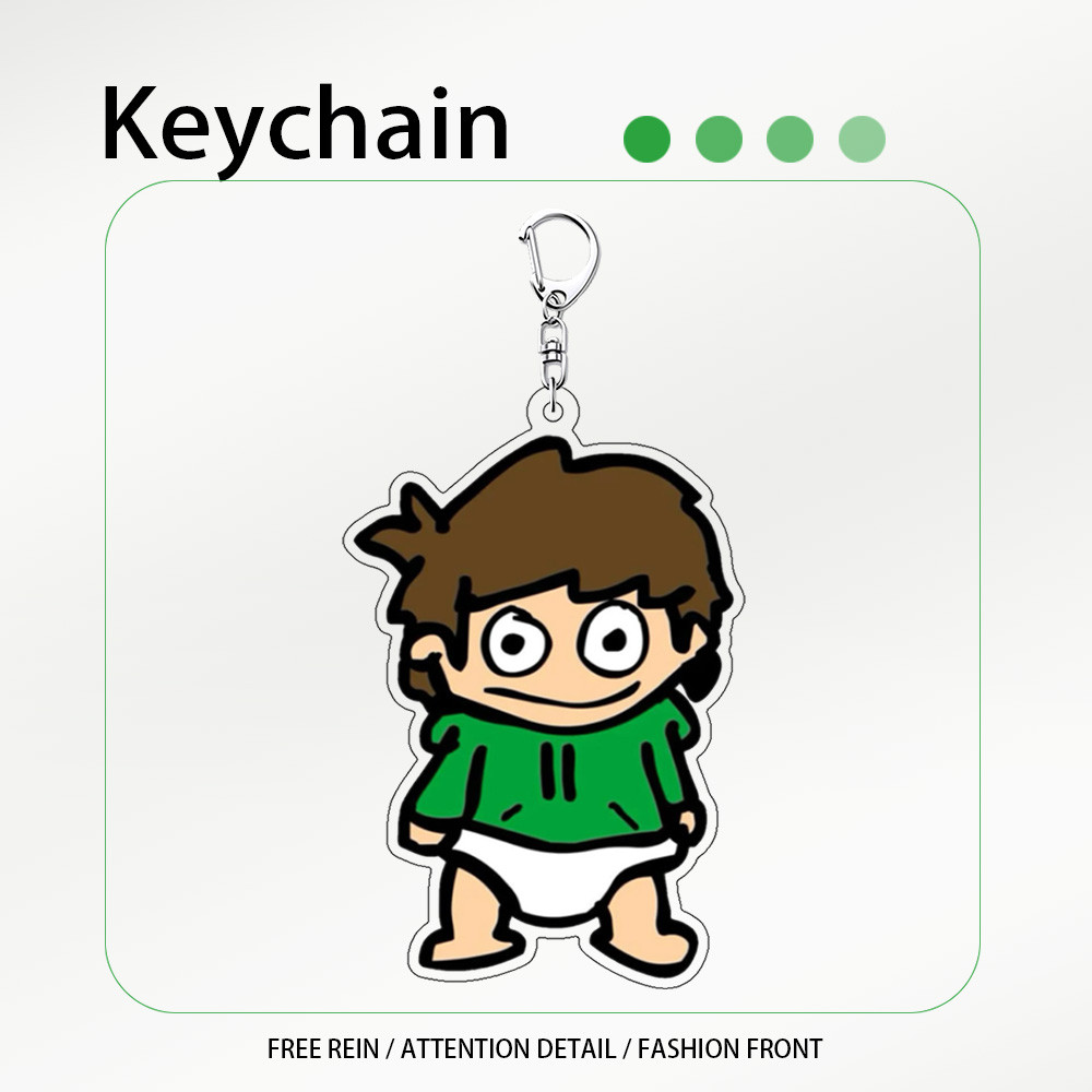 ในสต็อก พวงกุญแจ อะคริลิก Eddsworld ห้อยกุญแจบ้านรถ