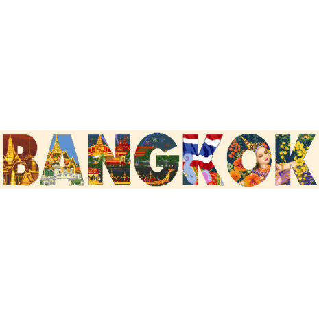 PINN SHOP ชุดปักครอสติช : BANGKOK [CX-EV-TC04]