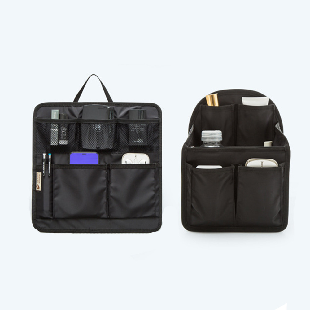 Gzmj Multi Pocket Laptop Backpack ใส่ Organizer กระเป๋าสะพาย Tote Liner Storage