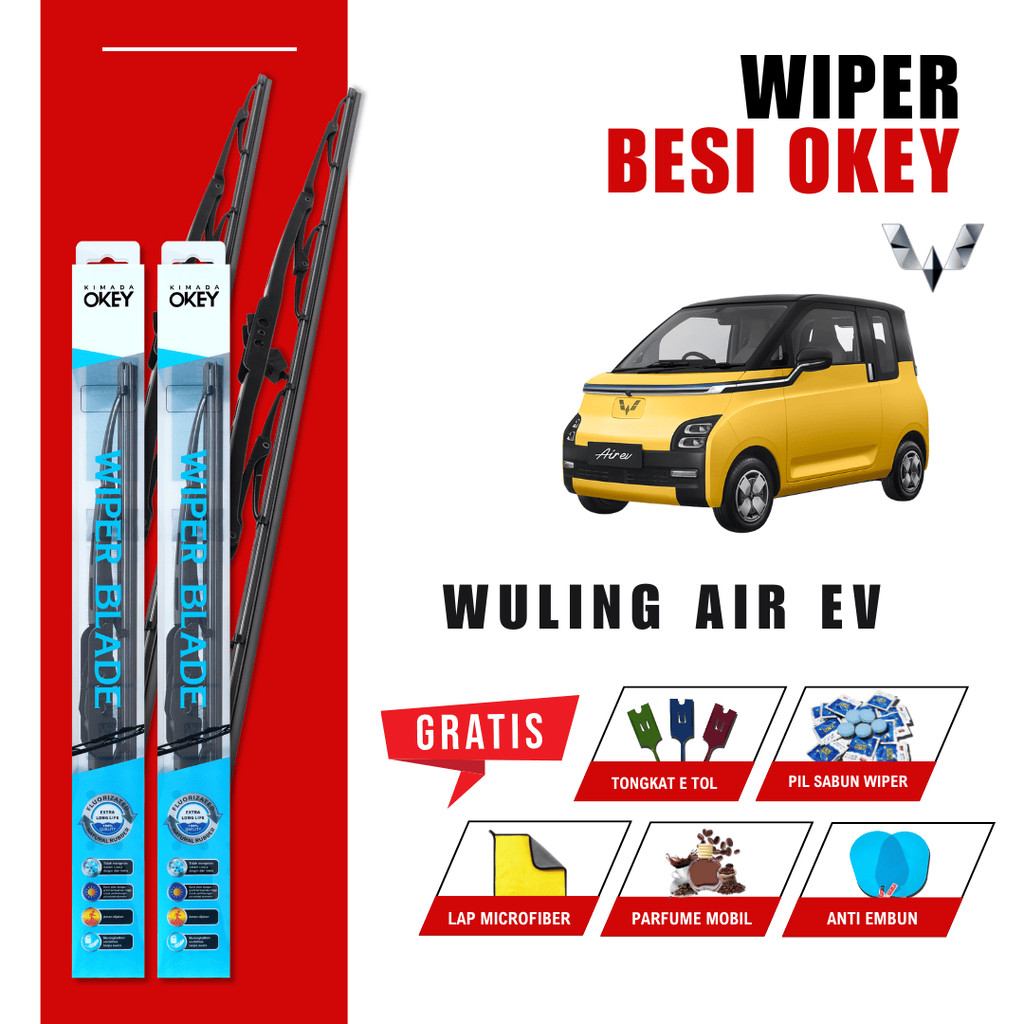 Wuling Air Ev Conventional ที่ปัดน้ําฝนกระจกรถยนต์ฟรี 5 โบนัส