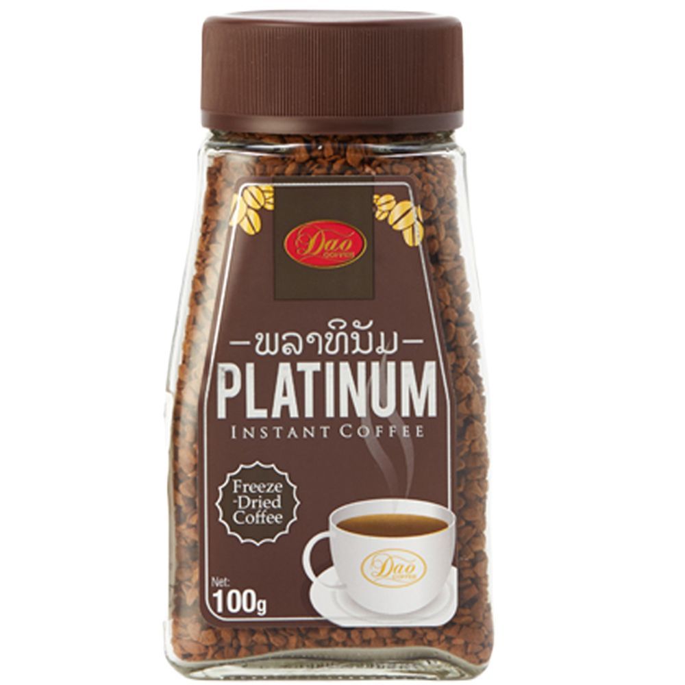 🐙 ดาวกาแฟสำเร็จรูป แพลททินั่ม 100 กรัม 🐟 DAO COFFEE INSTANT COFFEE PLATINUM 100G 🐞   🐒