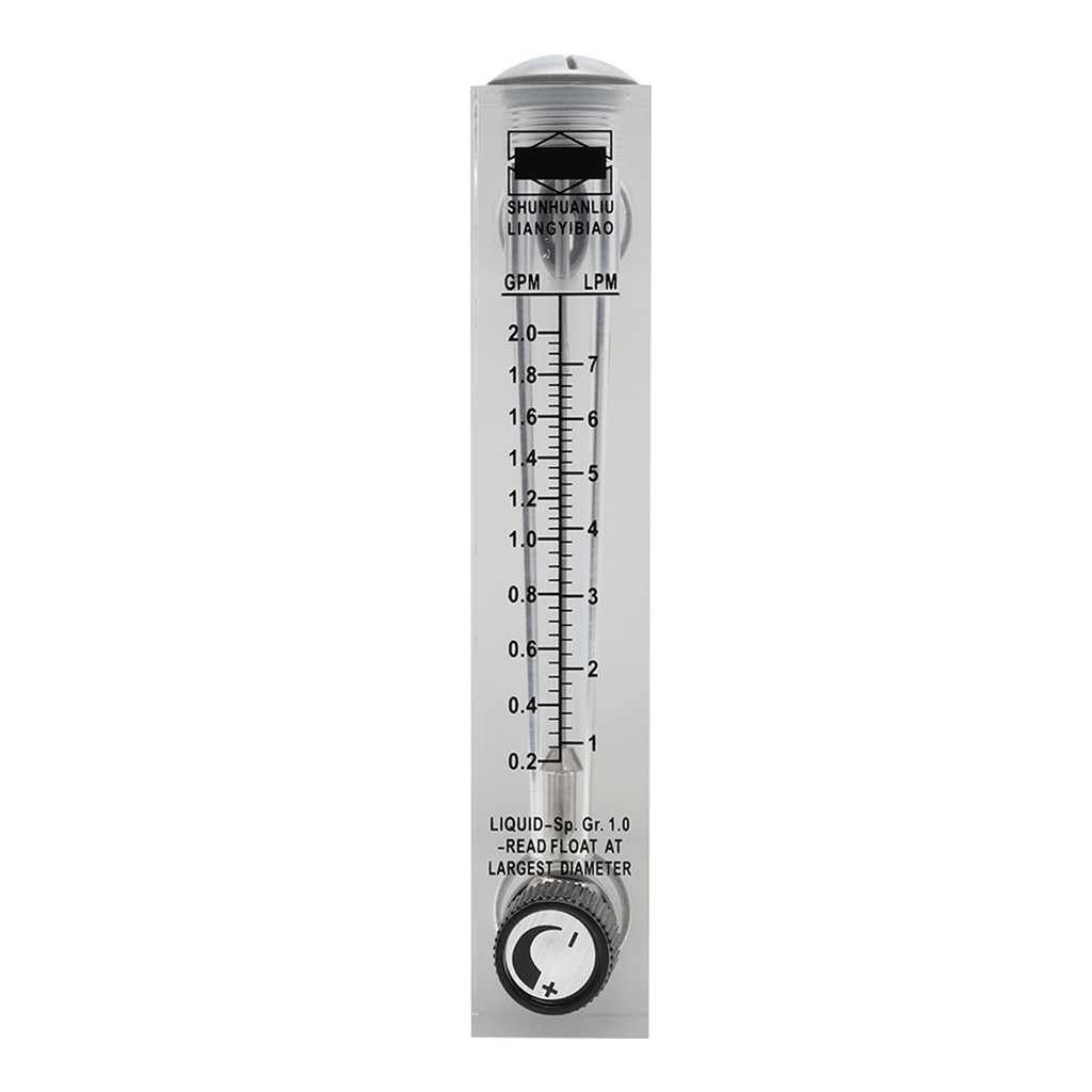 [Mmooo] Panel Type Flowmeter, Liquid Flow Meter, Light Rust-Resistant LZM-15T สําหรับ 0.6Mpa G1/4 ด้
