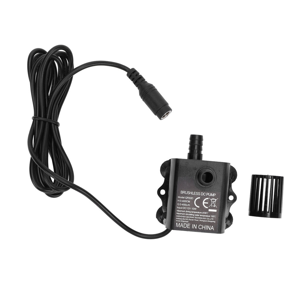 [จัดส่งภายใน 24 ชม.] ปั๊มน้ําใต้น้ํา DC 12V 10W 0‐400L/H Micro Brushless สําหรับ Aquarium Fountain คอมพิวเตอร์ Cooling System