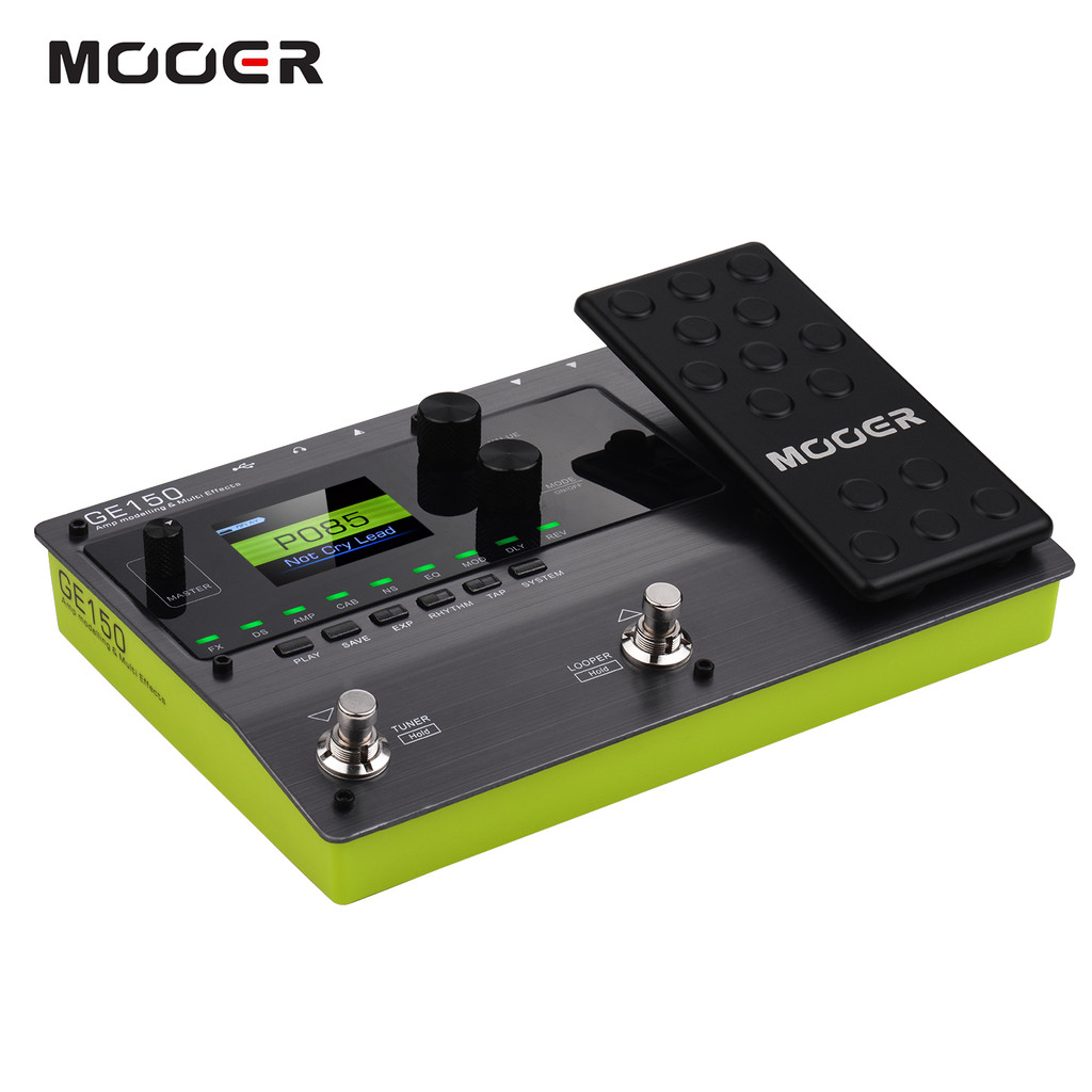 MOOER GE150 Amp Modelling & Multi Effects Pedal 55 เครื่องขยายเสียงรุ่น 151 80s Looper 40 กลองจังหวะ