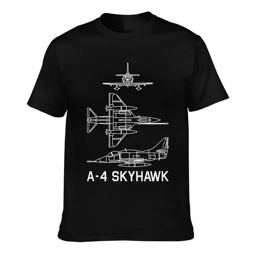 แฟชั่นพิมพ์ A-4 Skyhawk Us ทหารโจมตี Jet เครื่องบิน Veteran Casual Tshirt สําหรับชาย