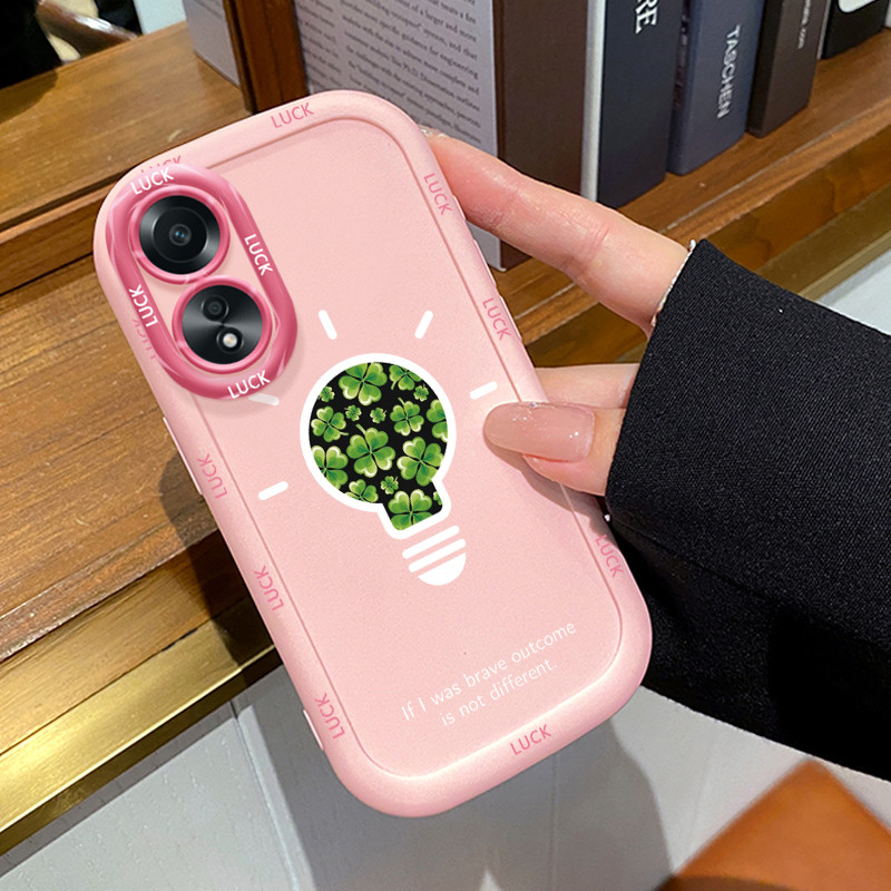 HPเคสโทรศัพท์สําหรับOPPO A58 4G A78 4G A58 5G A58X 5G A78 5G A1X 5G A2X 5GกรณีFour-leaf Cloverรูปแบบ
