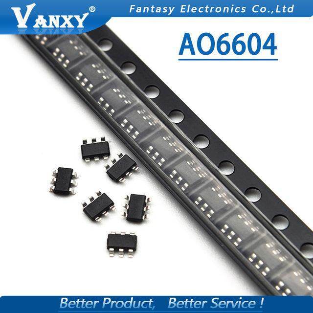 10 ชิ้น AO6604 SOT23-6 A06604 SOT-23 6604 SMD