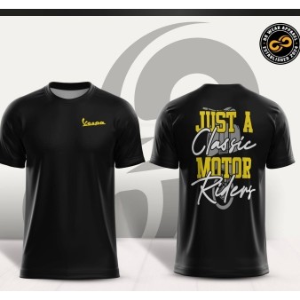 Vespa T-Shirt เสื้อยืดไมโครไฟเบอร์Made in Italy