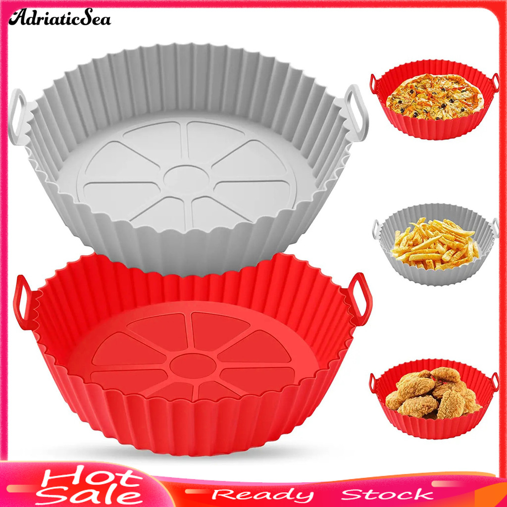 [COD]☆ซิลิโคนหม้อทอดอากาศสําหรับ 3 ถึง 5 QT Air Fryer เครื่องล้างจานปลอดภัยนํากลับมาใช้ใหม่ Non-Stic