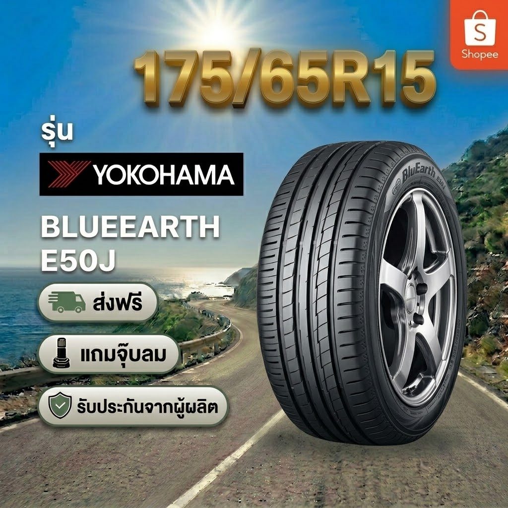 225/35R17 YOKOHAMA AE-50 ยางใหม่ 1 เส้น ปี 2026