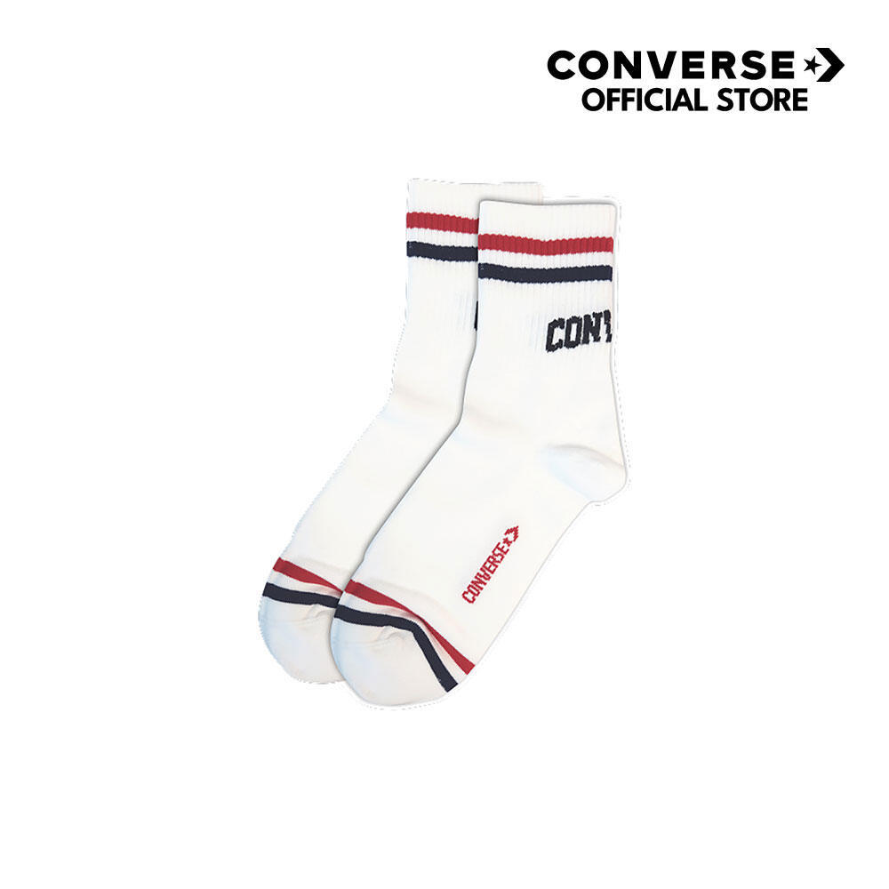 CONVERSE ถุงเท้า HIGH STREET LONG SOCKS WHITE 1120793AU_H4WTXX