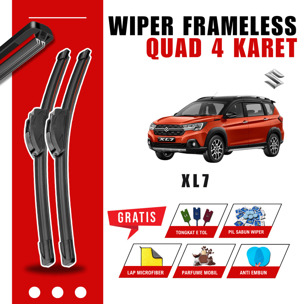 ที่ปัดน้ําฝนกระจกรถยนต์ Suzuki XL7 Quad ฟรี 5 โบนัส