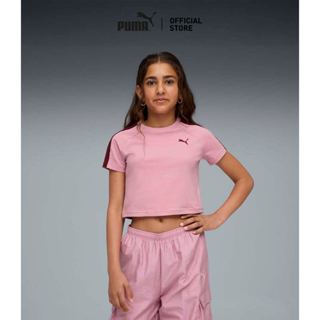 PUMA Kids T7 Baby Tee Youth สีชมพู - 62990065