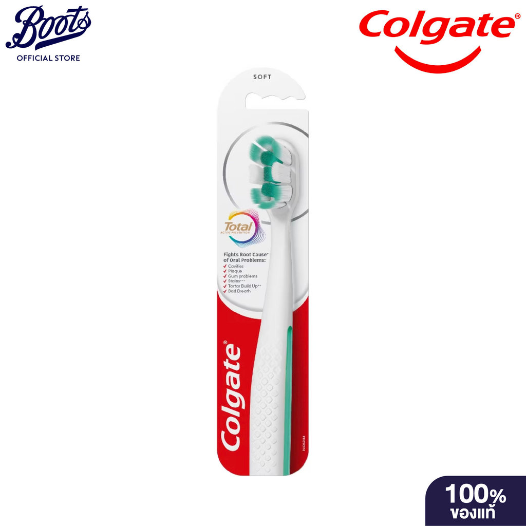 Colgate Toothbrush Total Foaming Clean 1'S คอลเกต แปรงสีฟัน โททอล โฟมมิ่ง คลีน 1 ชิ้น