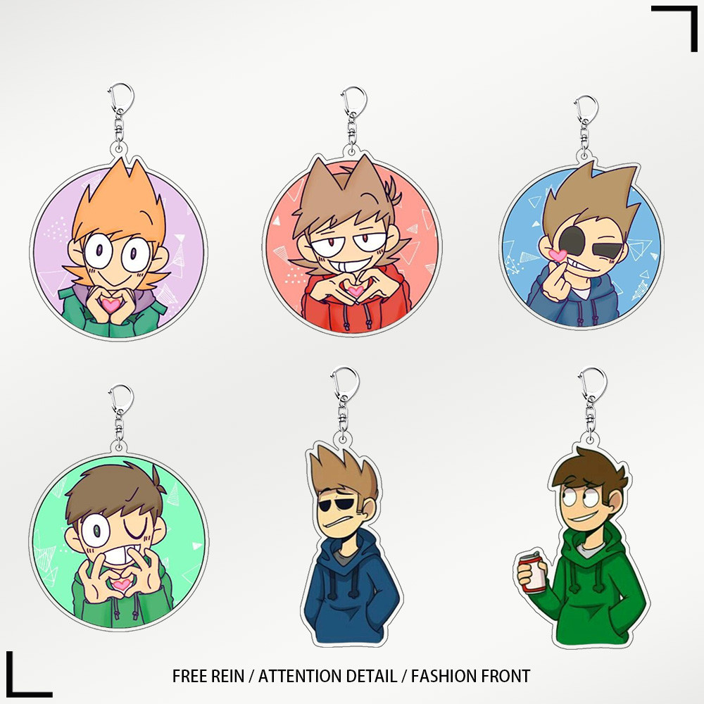 ส่งจากไทย พวงกุญแจ อะคริลิก Eddsworld งานสวย