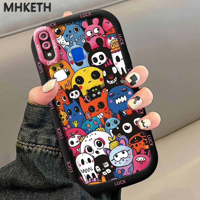 MHKETH เคสสำหรับ VIVO Y91 Y91i Y93 Y95 Y91C Y1S Y90 เคสซิลิโคนเคสโทรศัพท์บุคลิกภาพน่ารัก