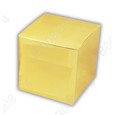 No.Y2บรอนซ์ทอง"ไม่เจาะ10 x 10 x 10 cm(1แพ็คย่อย X10ใบ)|UB008_S